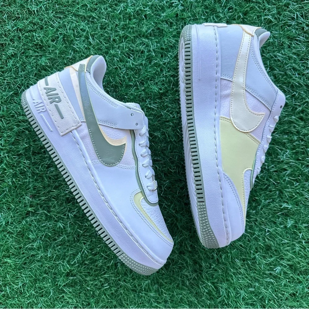 Nike Air Force 1 Shadow AF1 Sail / Oil Green - Picture 5 of 9